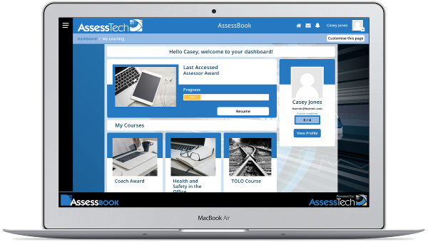 Dashboard di AssessBook