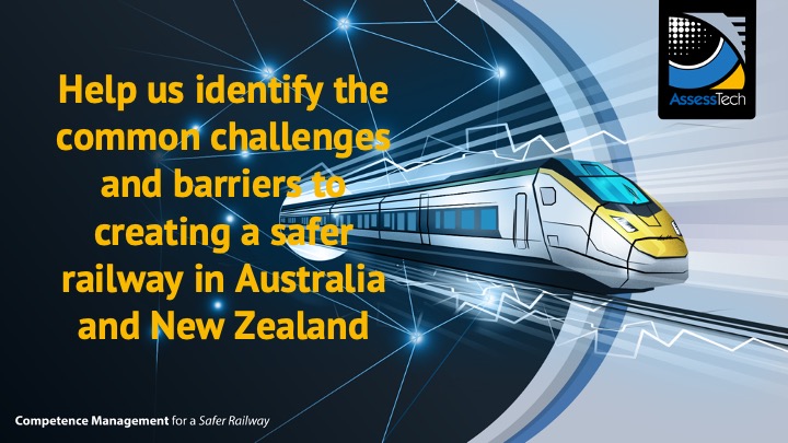 Unterstützen Sie uns bei der Identifizierung der gemeinsamen Herausforderungen und Barrieren bei der Verwirklichung einer sichereren Eisenbahn in Australien und Neuseeland